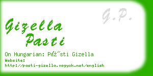 gizella pasti business card